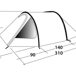 Outwell "Earth" - 2 Personen -Camping-Ausrüstung Verkaufsgeschäft 150170 12