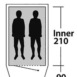Outwell "Earth" - 2 Personen -Camping-Ausrüstung Verkaufsgeschäft 150170 13