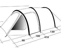 Outwell "Earth" - 4 Personen -Camping-Ausrüstung Verkaufsgeschäft 150172 12