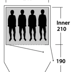 Outwell "Earth" - 4 Personen -Camping-Ausrüstung Verkaufsgeschäft 150172 13