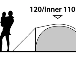 Outwell "Cloud" - 2 Personen -Camping-Ausrüstung Verkaufsgeschäft 150174 14