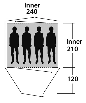 Outwell "Cloud" - 4 Personen 6 Outwell "Cloud" - 4 Personen – Bild 4
