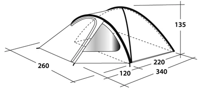 Outwell "Cloud" - 4 Personen 4 Outwell "Cloud" - 4 Personen – Bild 2