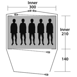 Outwell "Cloud" - 5 Personen 12 Outwell "Cloud" - 5 Personen -Camping-Ausrüstung Verkaufsgeschäft 150177 13