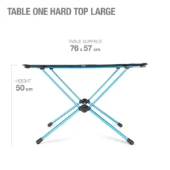Helinox "Table One Hard Top Large" - Black -Camping-Ausrüstung Verkaufsgeschäft 2021TableOneHardTopLarge Black 5DimsMetric 1614121976167 800x