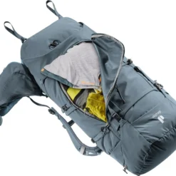 Deuter "Aircontact Core 60+10" - Graphite/shale -Camping-Ausrüstung Verkaufsgeschäft 3350522 4409 Aircontact Core 60 10 graphite shale D 09