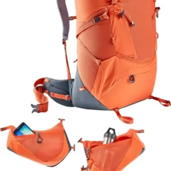 Deuter "Aircontact Core 65+10 SL" - Paprika/graphite -Camping-Ausrüstung Verkaufsgeschäft 3350622 9409 Aircontact Core 65 10 SL paprika graphite D 08