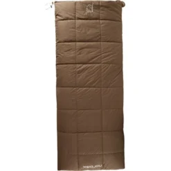 Nordisk "Almond -2" -Camping-Ausrüstung Verkaufsgeschäft almond minus 2 141003 nordisk rectangular shape sleeping bag bungy cord brown front